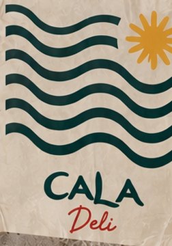 Poster: waves and sun &mdash; Cala Deli